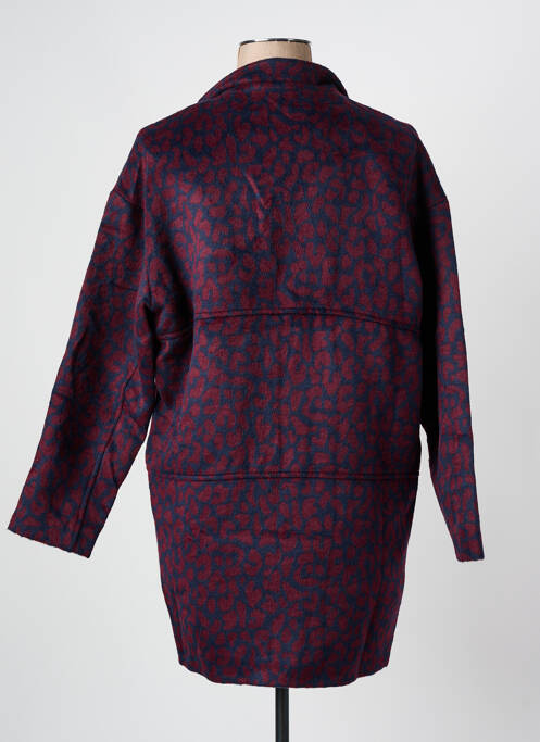 Manteau court bleu ARELINE femme