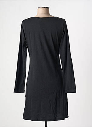 Robe courte manches longues manches longues bleu COTON DU MONDE femme