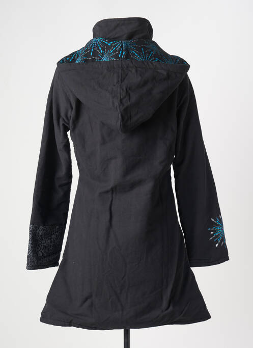 Manteau long noir COTON DU MONDE pour femme