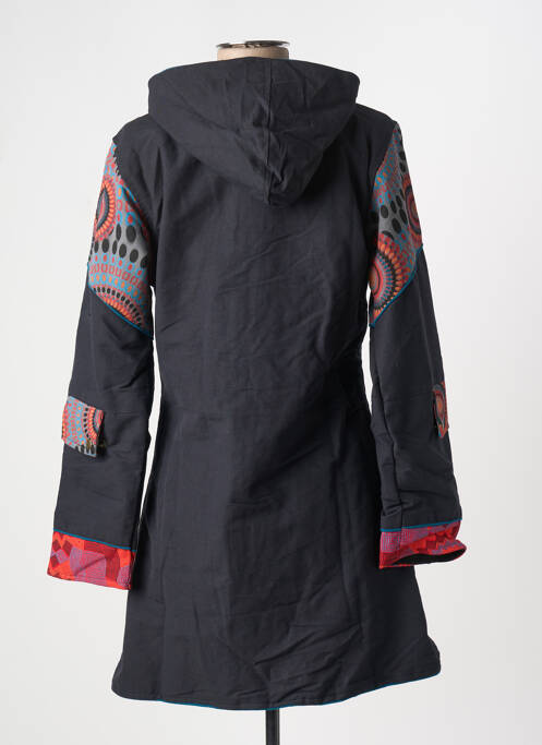 Manteau long noir COTON DU MONDE pour femme