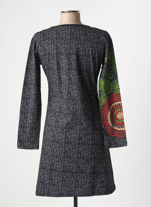 Robe courte gris COTON DU MONDE femme
