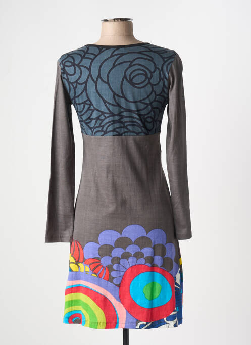 Robe courte gris COTON DU MONDE pour femme