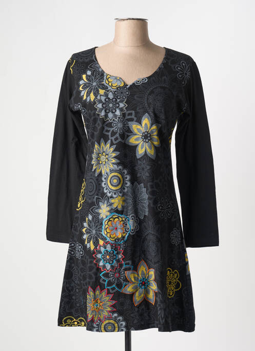 Robe courte noir COTON DU MONDE pour femme