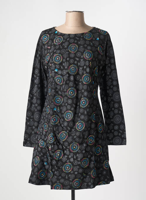 Robe courte noir COTON DU MONDE pour femme