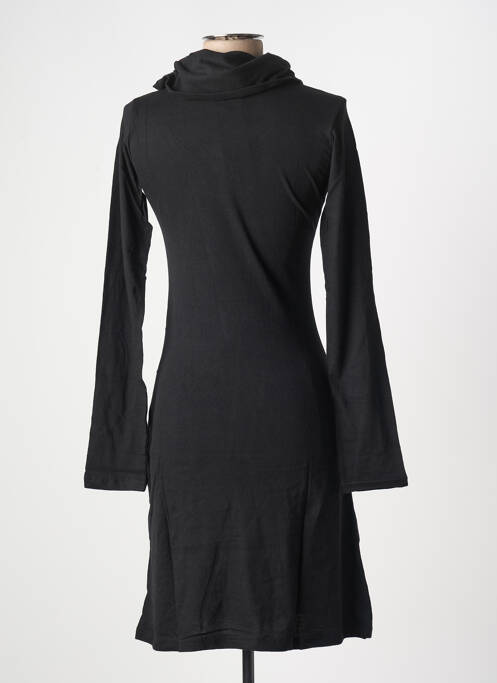 Robe mi-longue noir COTON DU MONDE pour femme