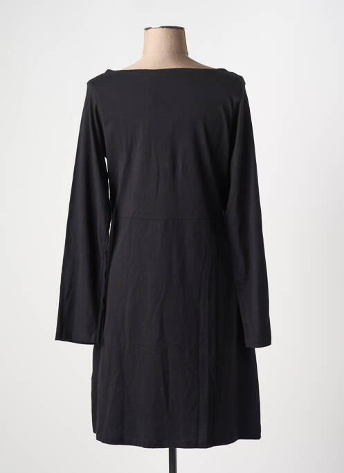 Robe mi-longue noir COTON DU MONDE pour femme