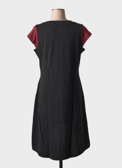 Robe mi-longue rouge COTON DU MONDE pour femme