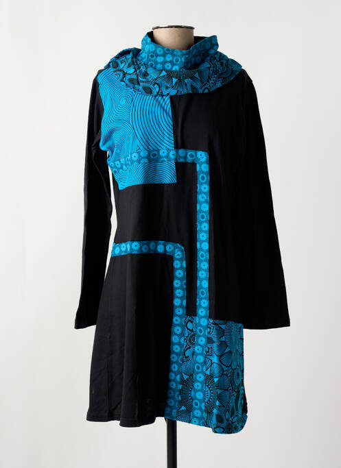 Robe courte noir COTON DU MONDE pour femme