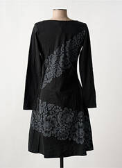 Robe mi-longue noir COTON DU MONDE pour femme seconde vue