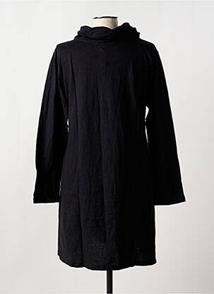 Tunique manches longues manches longues noir COTON DU MONDE femme