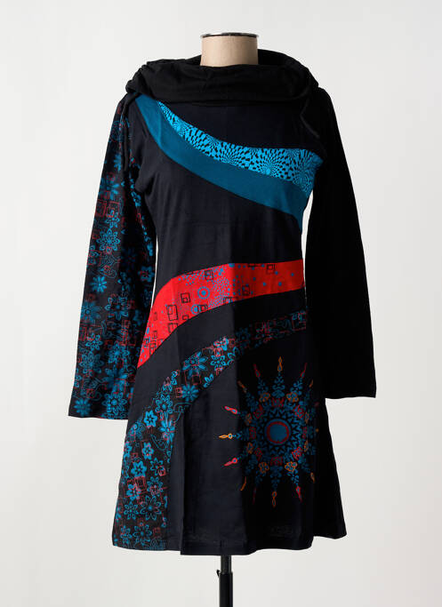 Robe courte noir COTON DU MONDE pour femme