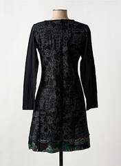 Robe mi-longue noir COTON DU MONDE pour femme seconde vue
