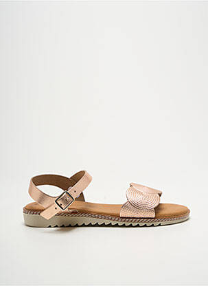Sandales/nu pieds matière lisse talon plat jusqu'à 3cm rose EVA FRUTOS femme