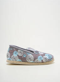 Chaussons/pantoufles bout rond talon plat jusqu'à 3cm gris FARGEOT femme