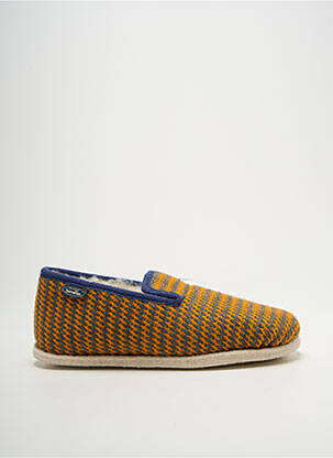 Chaussons/pantoufles bout rond bout rond orange SEMELFLEX homme