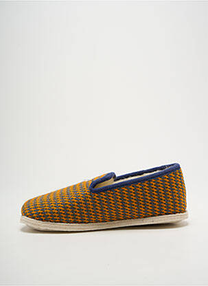 Chaussons/pantoufles bout rond bout rond orange SEMELFLEX homme