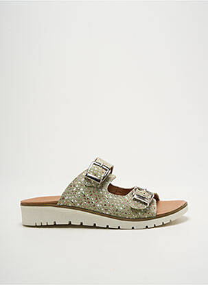 Mules/Sabots vert ALENOA pour femme