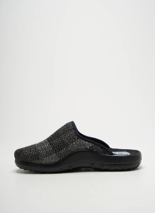 Chaussons/pantoufles bout rond bout rond gris FLY FLOT homme