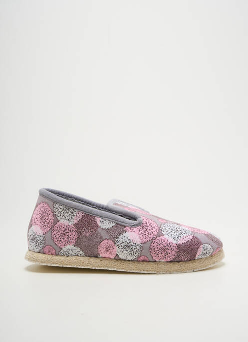 Chaussons/pantoufles bout rond talon plat jusqu'à 3cm rose FARGEOT femme