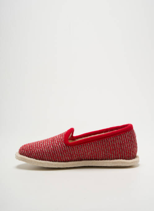 Chaussons/pantoufles  talon plat jusqu'à 3cm rouge SEMELFLEX femme