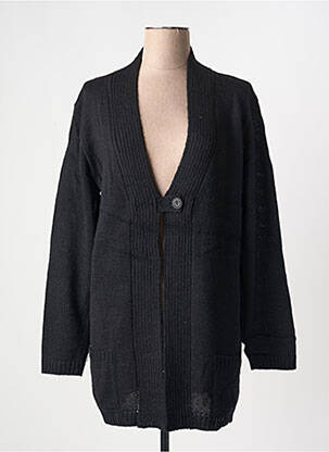 Gilet manches longues stretch noir DUGER femme
