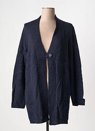 Gilet manches longues stretch bleu DUGER femme