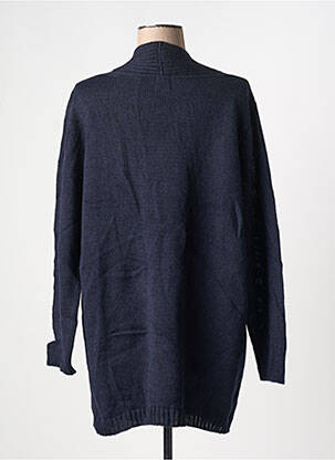 Gilet manches longues stretch bleu DUGER femme