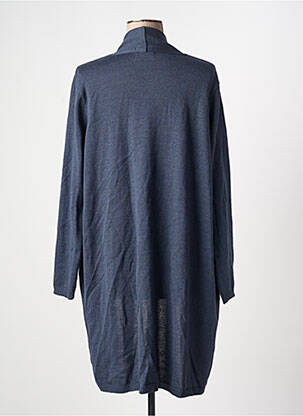 Gilet manches longues stretch bleu DUGER femme