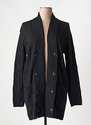 Gilet manches longues coupe cintrée noir DUGER femme