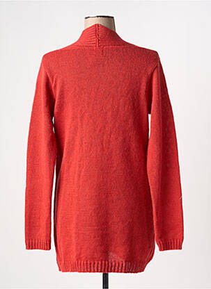 Gilet manches longues stretch orange DUGER femme