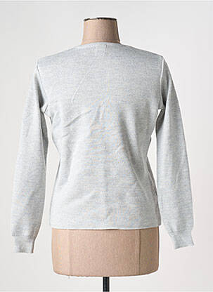 Gilet manches longues coupe cintrée gris DUGER femme