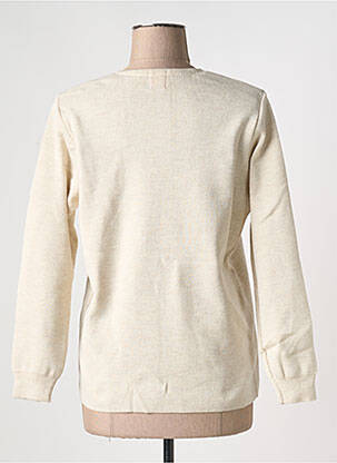 Gilet manches longues stretch beige DUGER femme