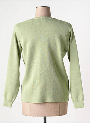 Gilet manches longues stretch vert DUGER femme