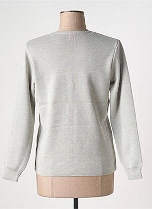 Gilet manches longues stretch gris clair DUGER femme