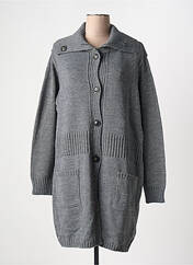 Gilet manches longues gris DUGER pour femme seconde vue