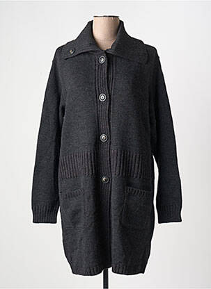 Gilet manches longues gris fonce DUGER pour femme