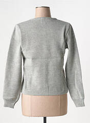 Gilet manches longues gris DUGER pour femme seconde vue