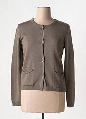 Gilet manches longues marron DUGER pour femme seconde vue