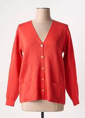 Gilet manches longues orange DUGER pour femme seconde vue