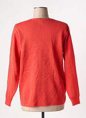 Gilet manches longues orange DUGER pour femme seconde vue