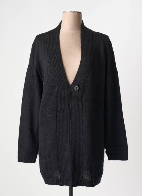 Gilet manches longues stretch noir DUGER femme