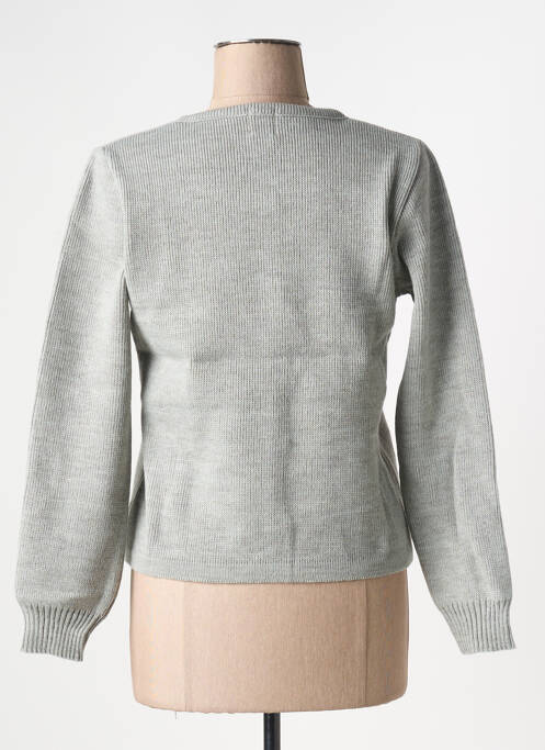 Gilet manches longues stretch gris DUGER femme