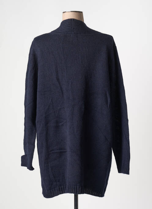 Gilet manches longues bleu DUGER pour femme