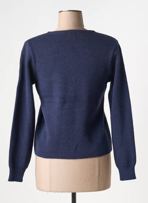 Gilet manches longues bleu DUGER pour femme