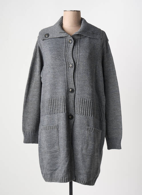 Gilet manches longues gris DUGER pour femme