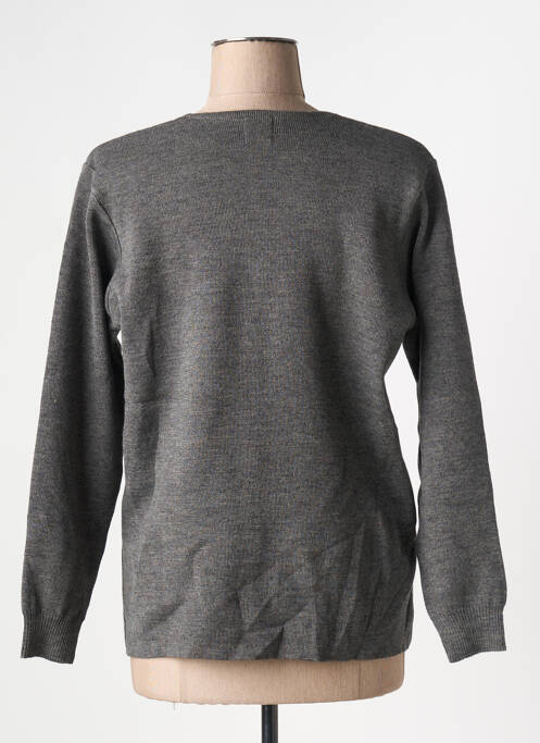 Gilet manches longues gris DUGER pour femme