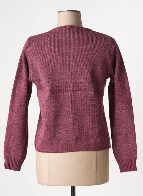 Gilet manches longues violet DUGER pour femme