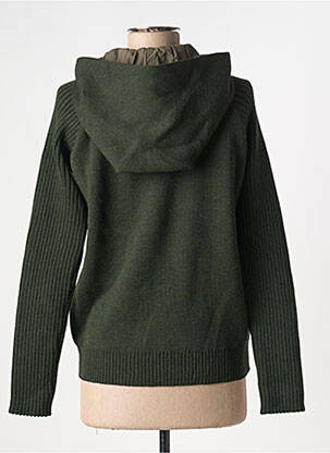 Gilet manches longues manches longues vert DUGER femme