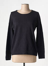 Pull coupe cintrée manches longues noir DUGER femme