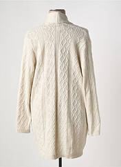 Gilet manches longues beige DUGER pour femme seconde vue